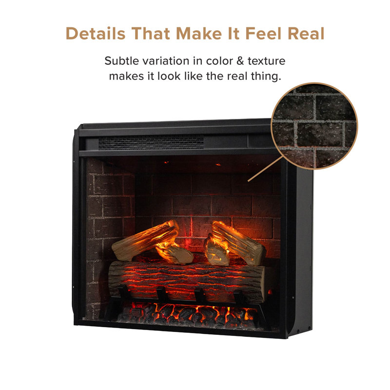 Modern Ember Augustine Mantel Package with 28" Electric Fireplace - Alexa & Google Asst Compatible, White