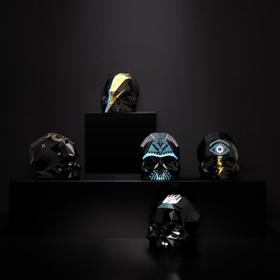 Sculpture Memento Mori Rock and Pop