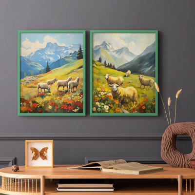 ANIMALS Series CECX III - reproduction encadrée de qualité supérieure - prête à être accrochée - aucun clou requis - aucun clou requis
