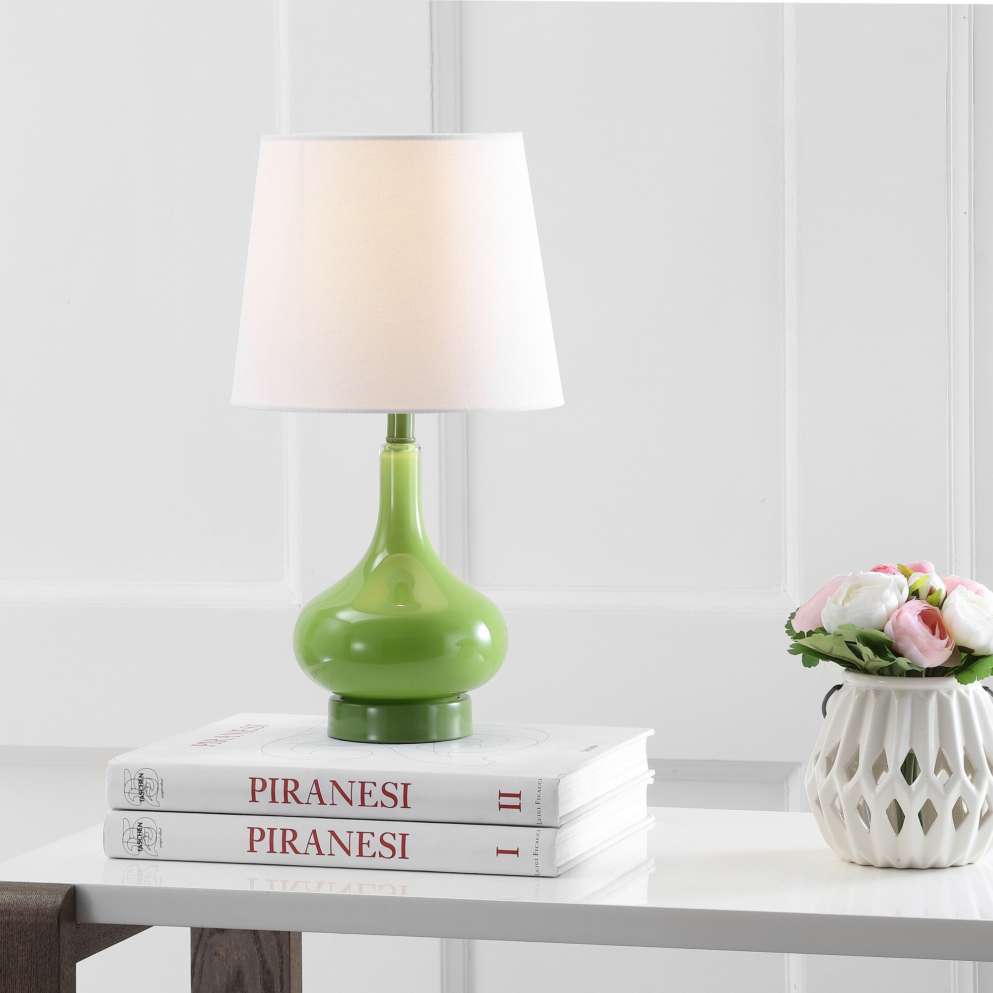 Charlton Home® Mikac Glass Table Lamp & Reviews | Wayfair