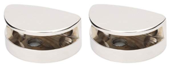 Euro Shelf Brackets Only, Polished Nickel