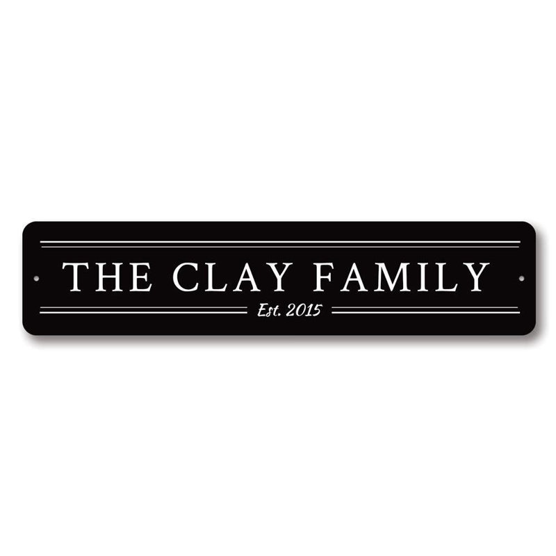Plaque en aluminium personnalisée, H 6 po x l 24 po x P 0,06 po