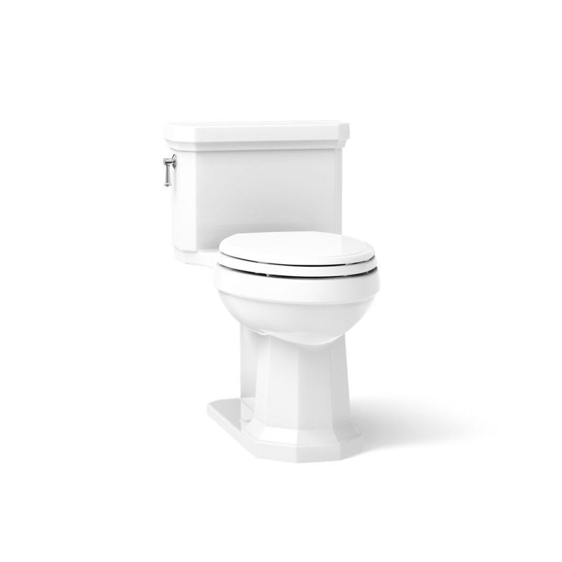 Kathryn 1.28 GPF Water Efficient Elongated One-Piece toilet (Seat Included), Innocent Blush
