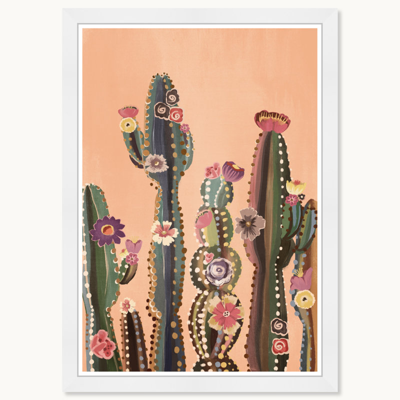 Flore cactus, Cadre blanc