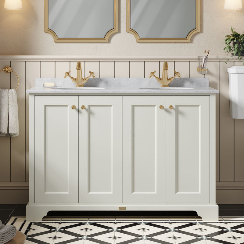 Bayswater 1220 mm Bathroom Vanity, Pointing White, Grey