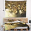 Tapisserie dorée à motif abstrait 3D-28496621