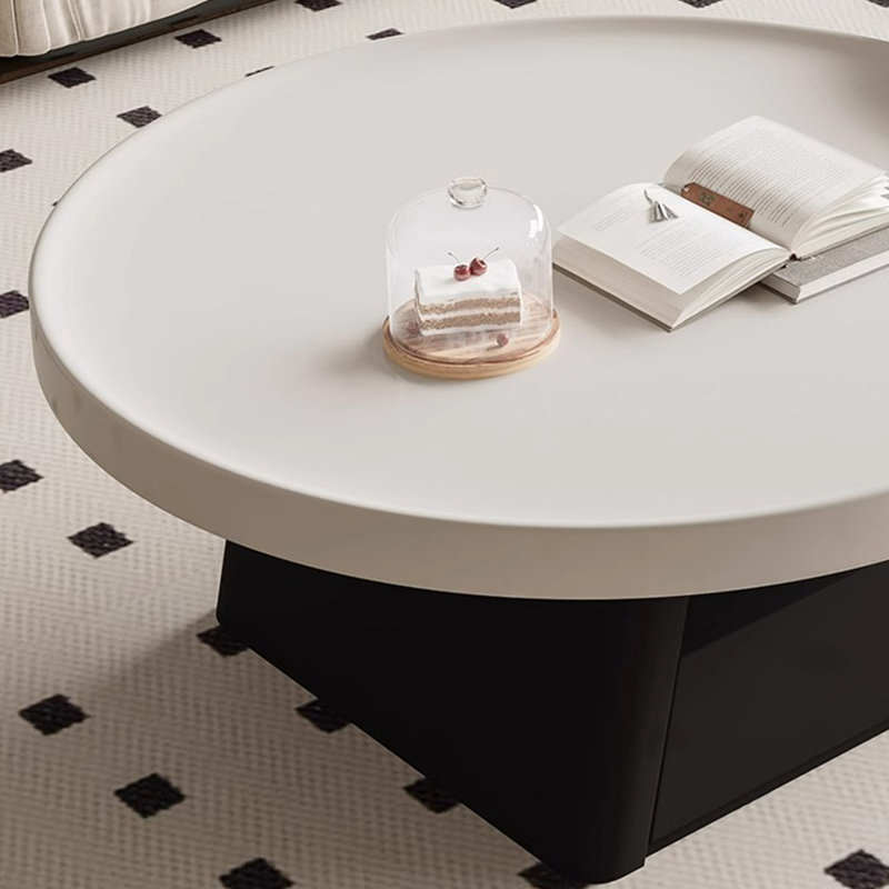 Table basse moderne et minimaliste en bois., H 15,7 po x L 35,4 po x l 35,4 po