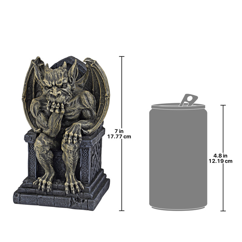 Petite statue trône et gargouille Hemlocks