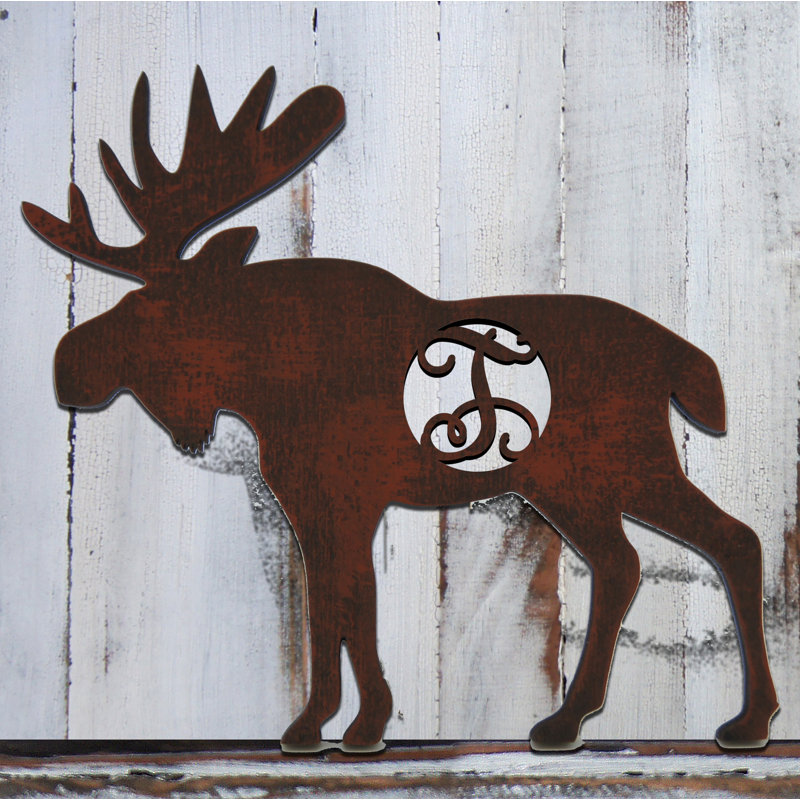 Décoration murale à une seule lettre en bois orignal rustique rétro, W