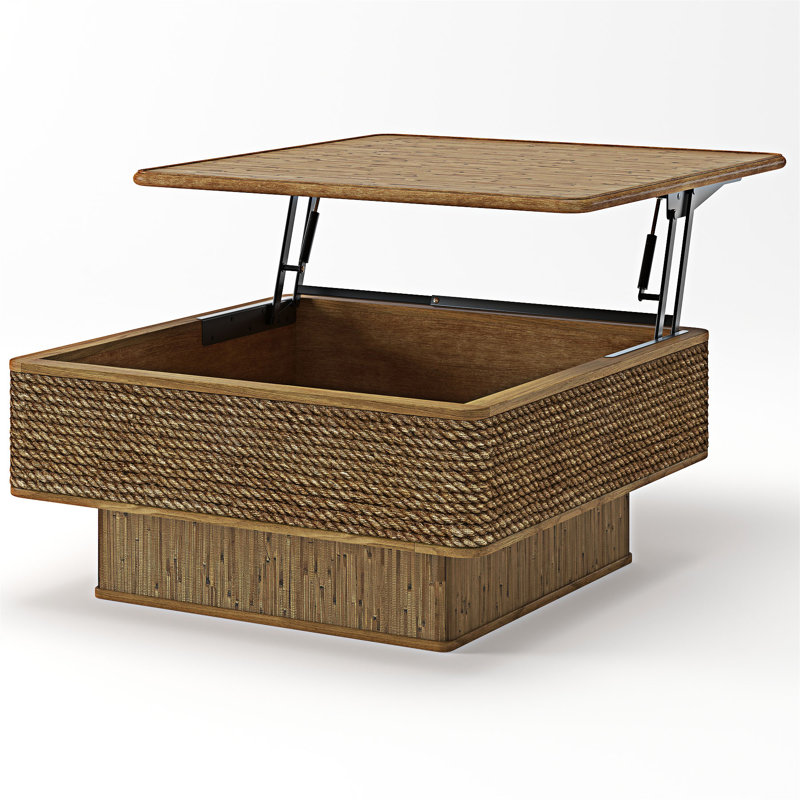 Table basse avec fonction de rangement réglable