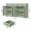 Armoire-buffet de 59,3 po de largeur avec armoires de rangement spacieuses, buffet moderne à 4 tiroirs, buffet de salle à manger large-136144370