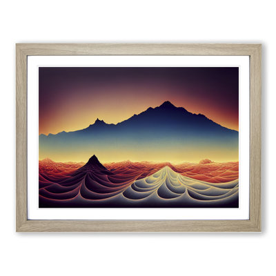 Exclusive Mountain Landscape 1 Piece Single Picture Frame Painting