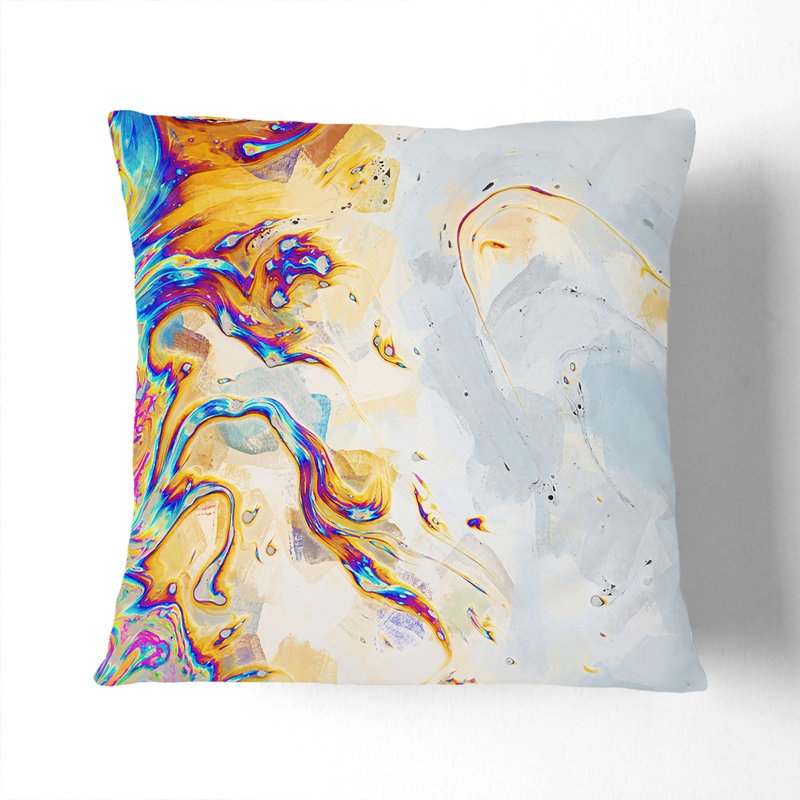 Abstract Square Throw Cushion, 40cm H x 40cm W x 15cm D