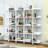 Nakaia 70.8" H x 70.8" W Steel Etagere Bookcase-93138771