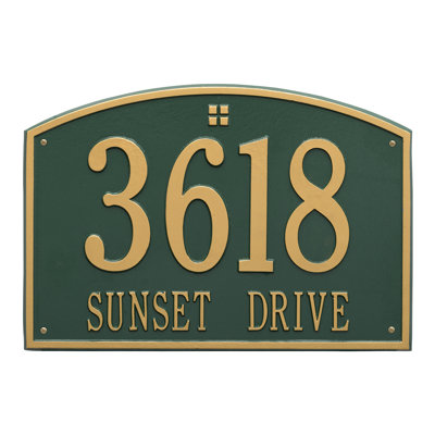 Cape Charles 2-Line Wall Address Plaque