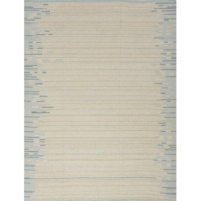 Striped Area Rug in Gray