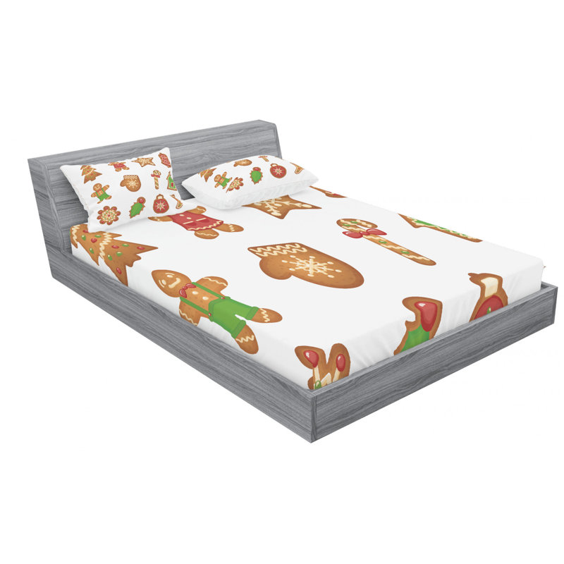 Microfiber Sheet Set, Queen Sheet Set with Fitted Sheet