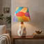 Real Leaf Drum Lamp Shade in Red/Blue/Pink-1561517032-1572444228