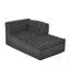 Canapé modulaire en L avec méridienne et accoudoirs ondulés-882052935