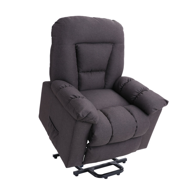Fauteuil inclinable électrique lève-personne, Mélange de lin brun