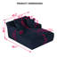 Oversized Chaise Lounge Chair Indoor, Corduroy Upholstered Modern Sofa Couch,No Assembly Required-1148087566