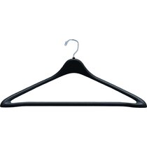 Rebrilliant Lopp Plastic Non-Slip Standard Hanger for Suit/Coat