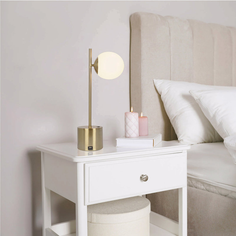 Petite lampe de table en laiton Ethereal