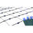 4' x 6' LED Wide Angle Net Style Christmas Lights Green Wire-1245644043