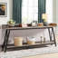 Canapé console 70,9 po de style industriel très long derrière le canapé, table de bar étroite pour le couloir d'entrée, meubles d'appoint hauts pour le salon