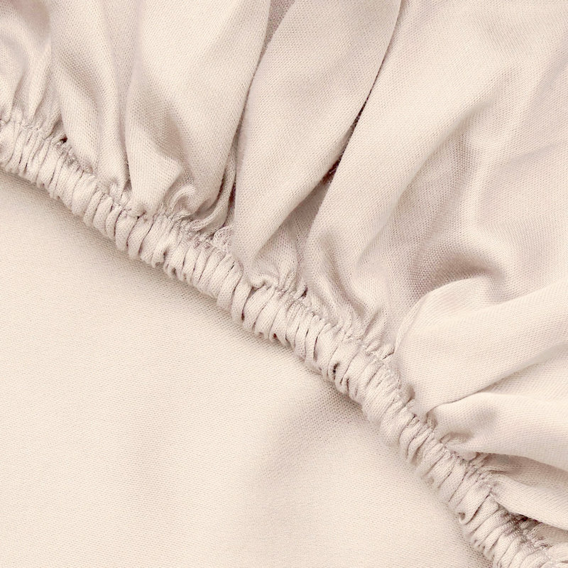Luxurious Satin Fitted Sheet, Single Size (39 x 75 + 11.8), Cream Color | 100% Cotton Satin, 210 Thread Count, 4.4 oz/sq yd | Machine Washable, Soft and Breathable for Ultimate Comfort & Style