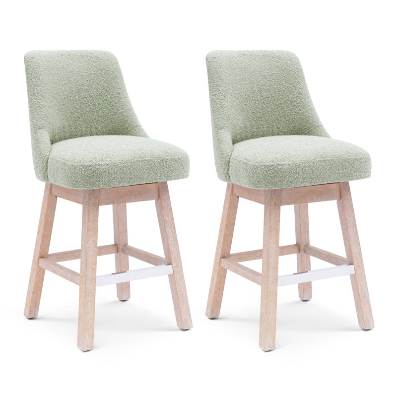Tabouret de comptoir pivotant 26 po Breann, Vert