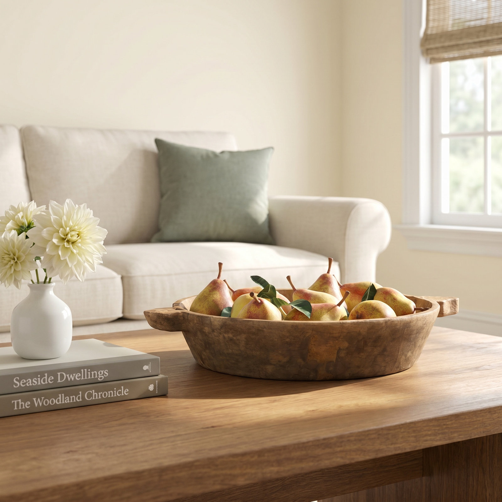Fuji Wood Decorative Bowl