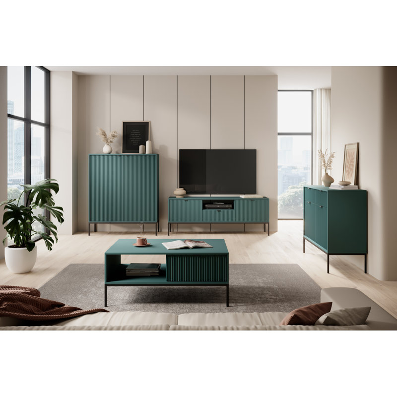 Kenly 104cm Sideboard, Labrador Green/Black