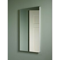 Davion 16'' W 36'' H Recessed Frameless Medicine Cabinet with Mirror and 4  Adjustable Shelves