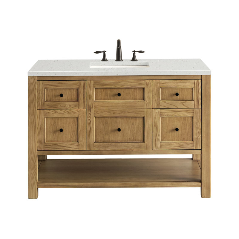 Breckenridge 48'' W Single Vanity, Lime Delight, Light Natural Oak, 8" Widespread