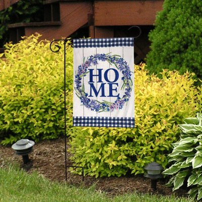 Drapeau de jardin lavande Home Burlap Spring