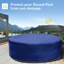 Housse pour piscine ronde bleue de 6,9 pi Wothsi - tissu Oxford imperméable avec cordon de serrage, s'adapte aux piscines de 6,9 pieds, protection robuste-132665915
