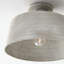 Plafonnier semi-encastré en métal 1 lumière l 14 po x H 9 po Quarry-100744369