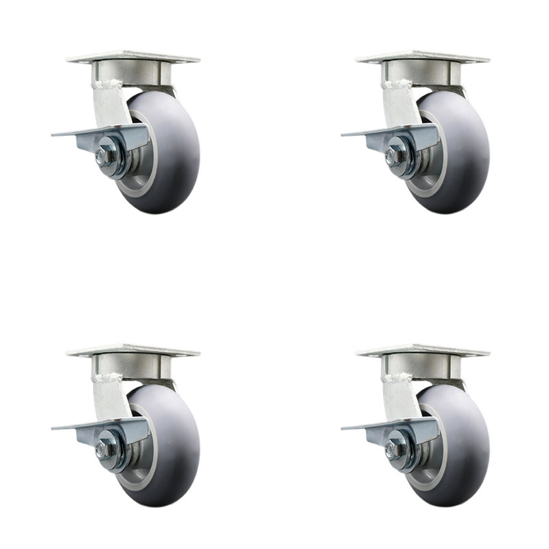 Roulettes en plastique Kingpinless