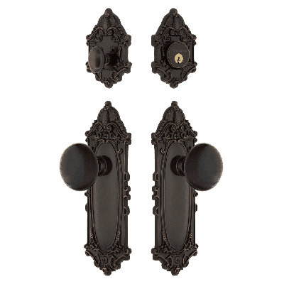 Nostalgic Warehouse Victorian Entry Set with Porcelain Knob