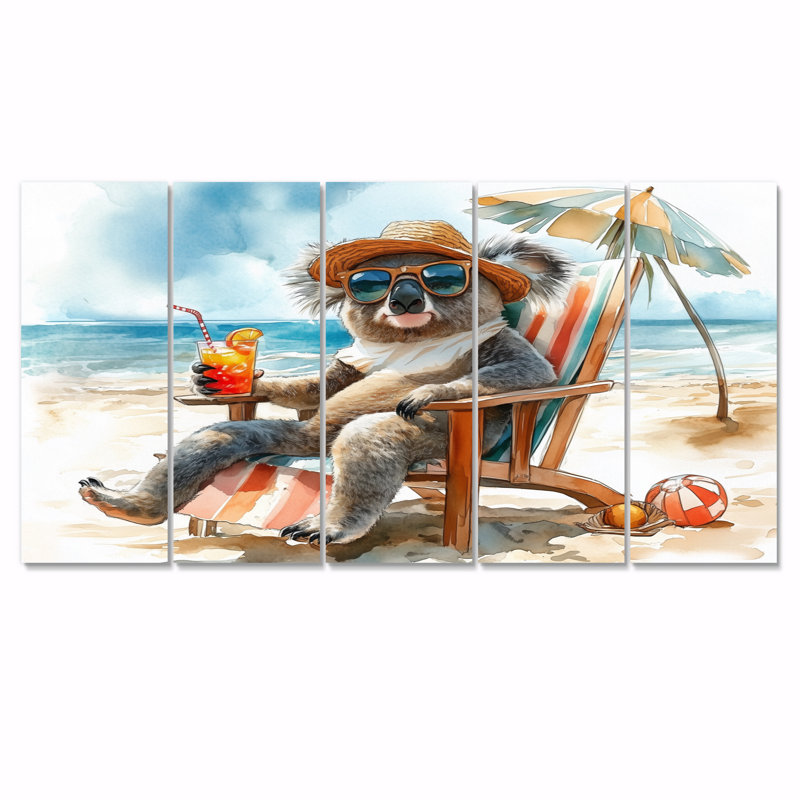 Sammons - ensemble d'art mural animal côtier, H 28 po x l 60 po