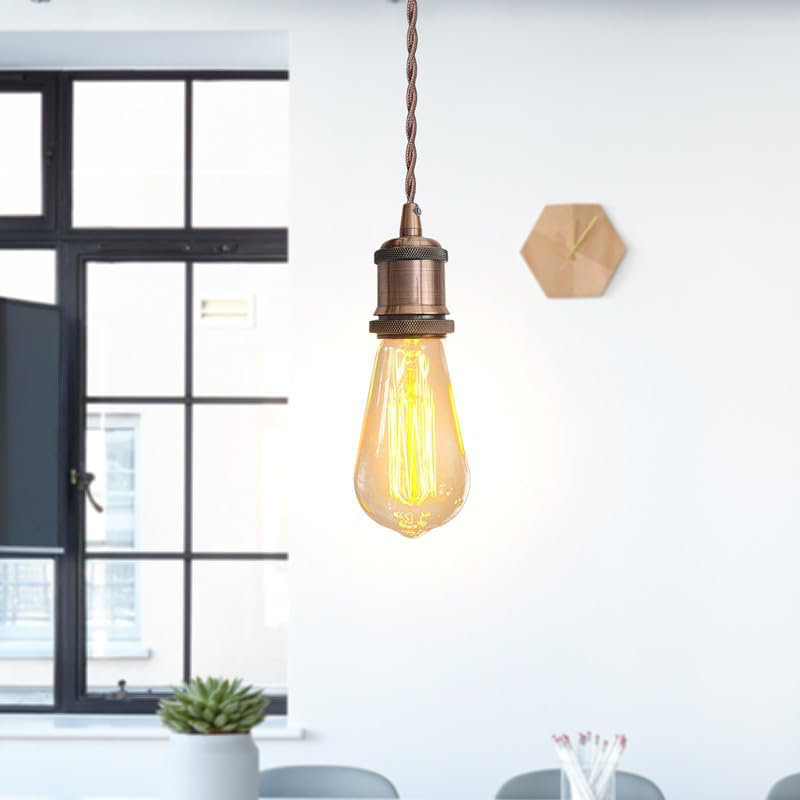 1 - Light Single Pendant, Copper