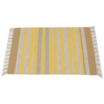 Everly Rectangle 50 cm x 80 cm Striped Hand Loomed Kilim Area Rug