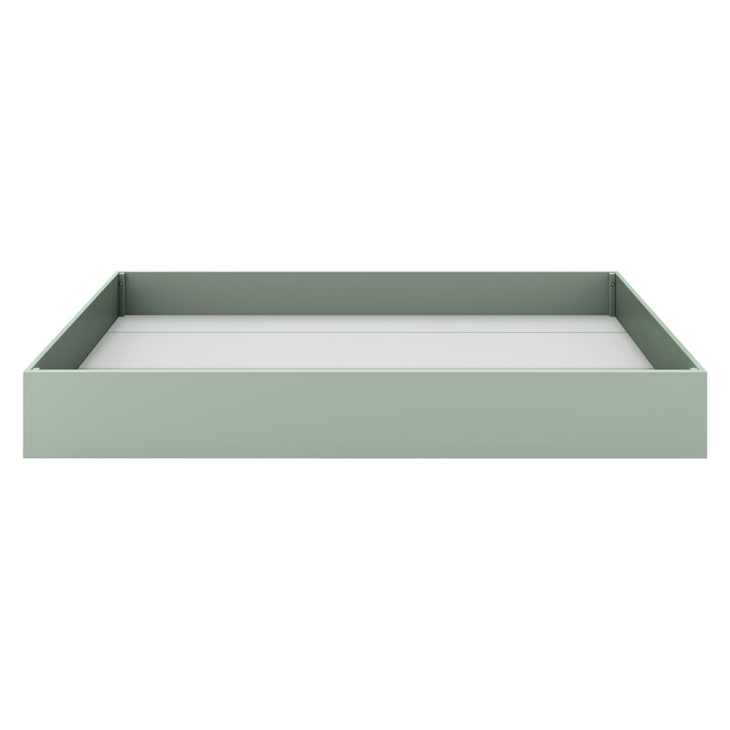TipToe Twin Storage Trundle Bed, Light Sage