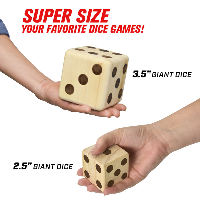 Giant Dice Set with Carrying Case