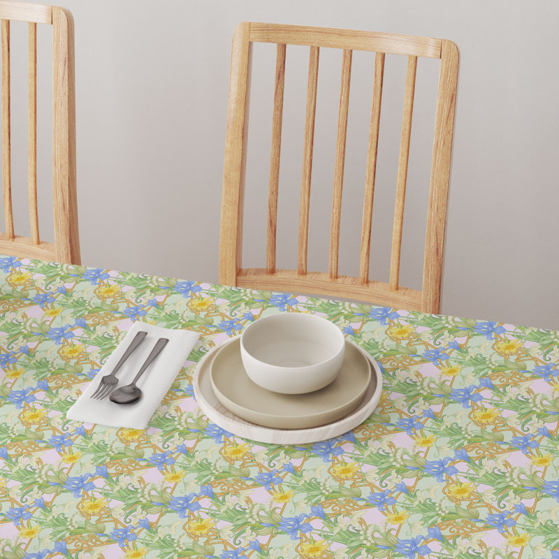 Floral 144 Cotton Tablecloths, 120" x 52"