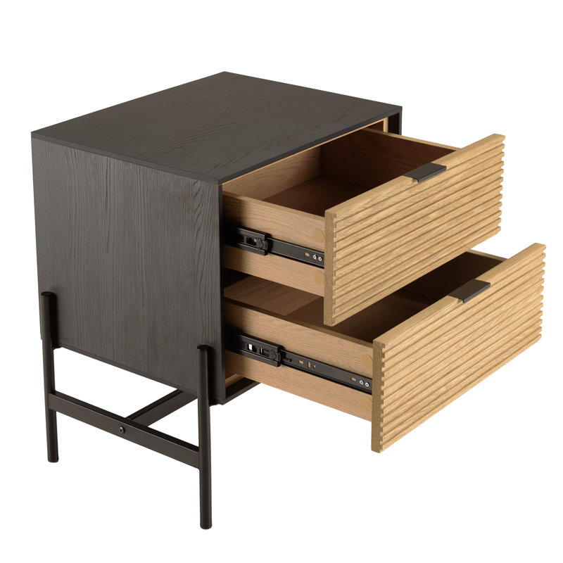 Aliegha 54cm W Laminate Bedside Table