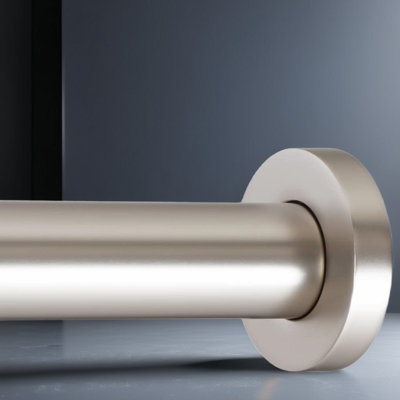 Tringle à rideau de douche robuste à tension réglable - Tringle à ressort à ressort antirouille pour salle de bain ou fenêtres - Installation facile avec conception robuste