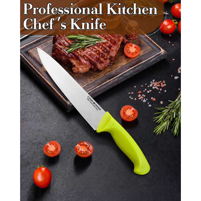 Couteau de chef multi-usages en acier inoxydable de 8 po Cook N Home