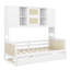 Lit de jour simple avec lit gigogne simple, structure de lit de jour en bois massif avec armoire et tablette tout-en-un pour enfants, adolescents, adultes-1473680104